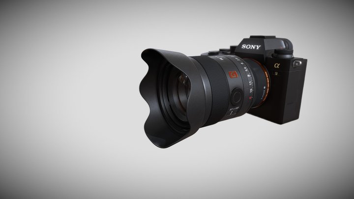 Sony A9 II with Lens 3D Model