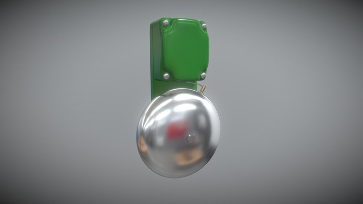 School Alarm Bell 3D Model