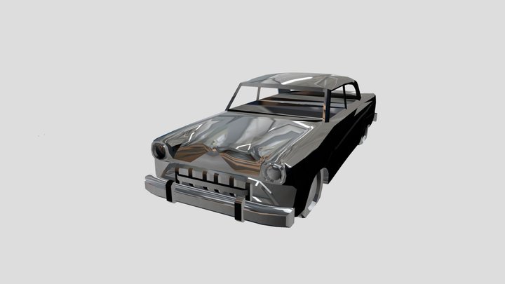 Rusty Car 2 3D Model