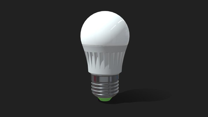 LED lamp Е27 3D Model