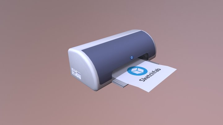 Deskjet Printer 3D Model