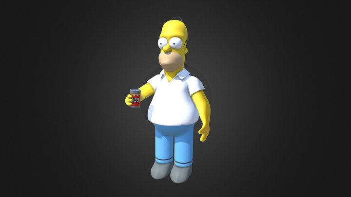 Homer Simpson 3D Model