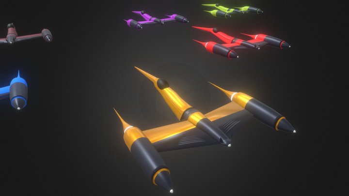 Space fighters | Spaceships | Spacecrafts 3D Model