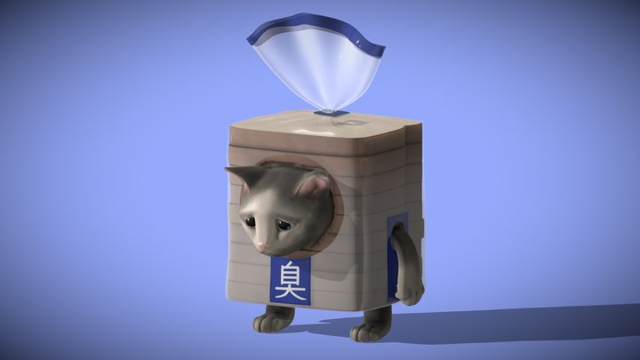 Stinky Cat Bread 3D Model