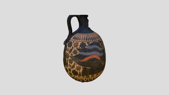 Greek Vase Copy Corinthian 3D Model