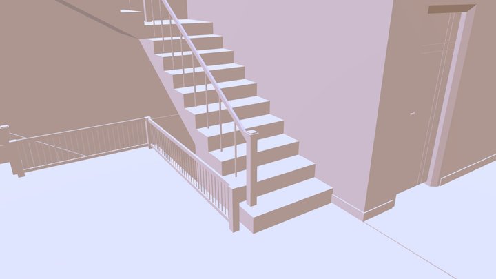 1st floor cutout 3D Model