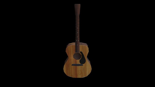 Acoustic Guitar 3D Model