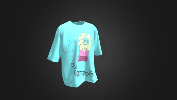 Tshirt Mockup Girassol 3D Model