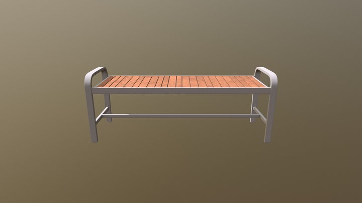 Outdoor Furniture - Bench 3D Model