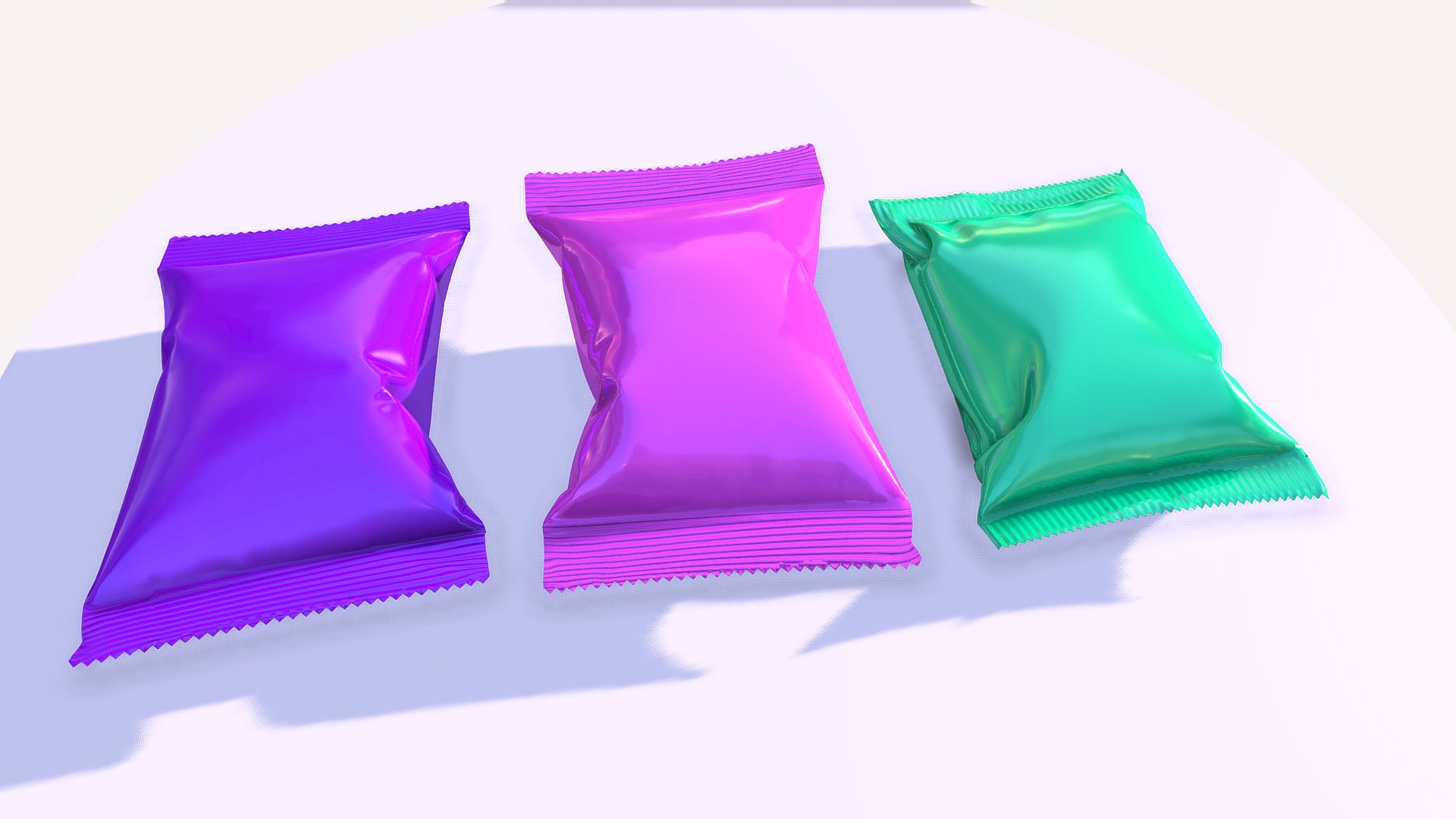 3D model Collection Food packaging v7 - This is a 3D model of the Collection Food packaging v7. The 3D model is about a group of colorful cubes.