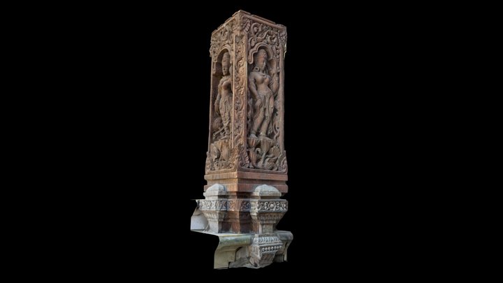 Etnic Column 3D Model