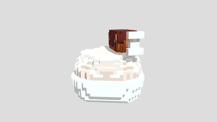 鸡腿饭 3D Model
