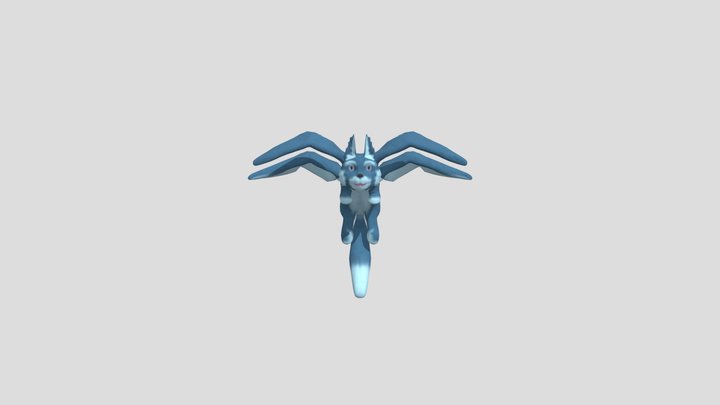 Flying Kitty 3D Model