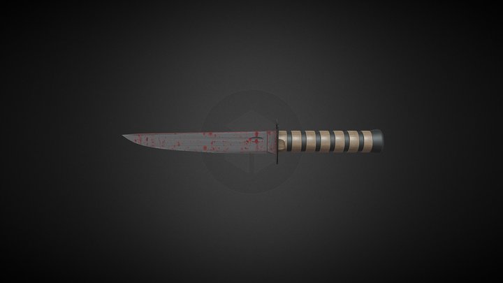 Bloody Knife 3D Model
