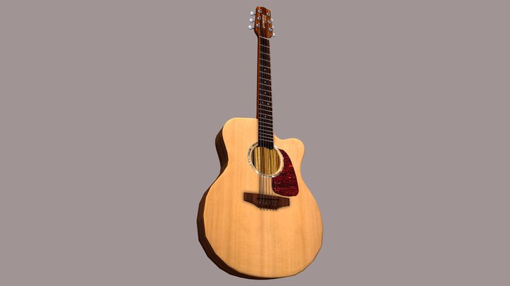 Acoustic Guitar - steel string – Modello 3D gratuito STL