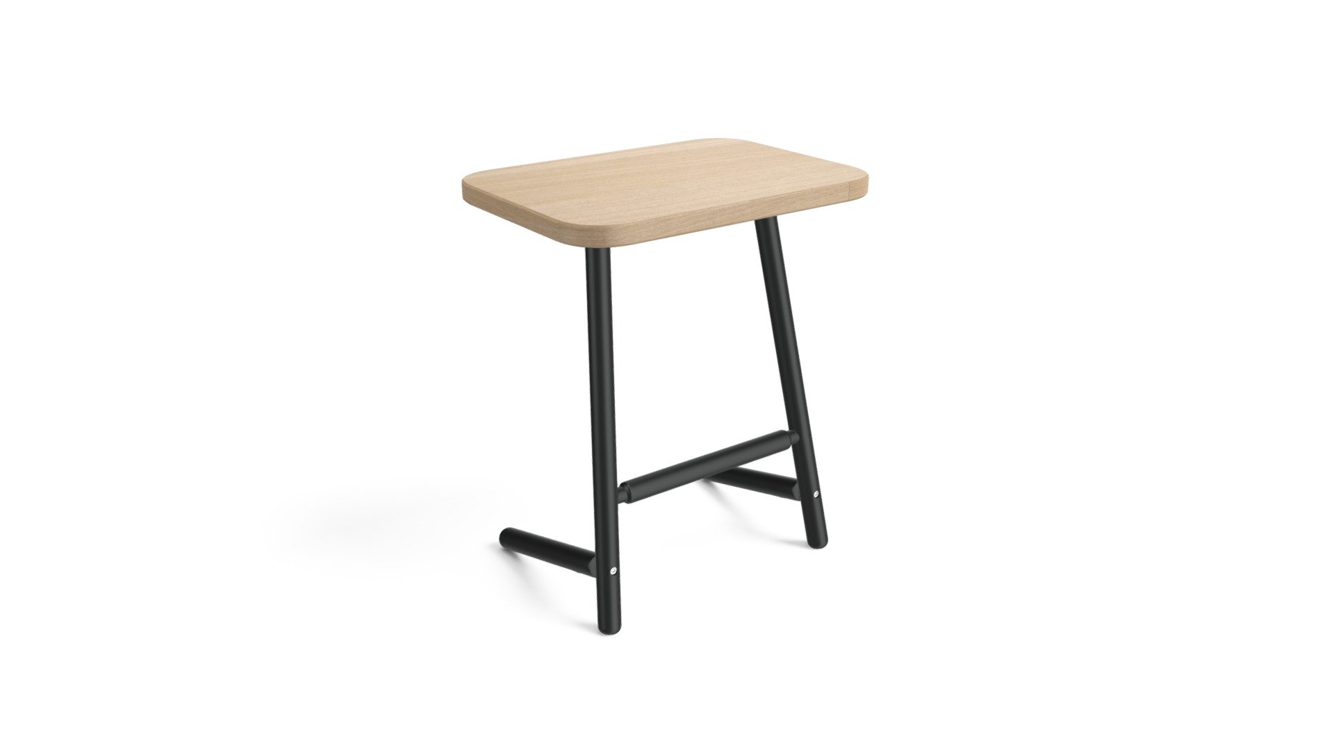 Lena Side Table, Ash and Black
