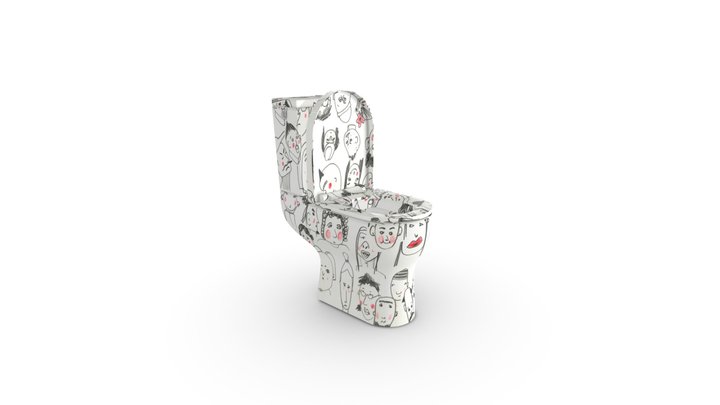 Toilet - White - duplicated version 3D Model