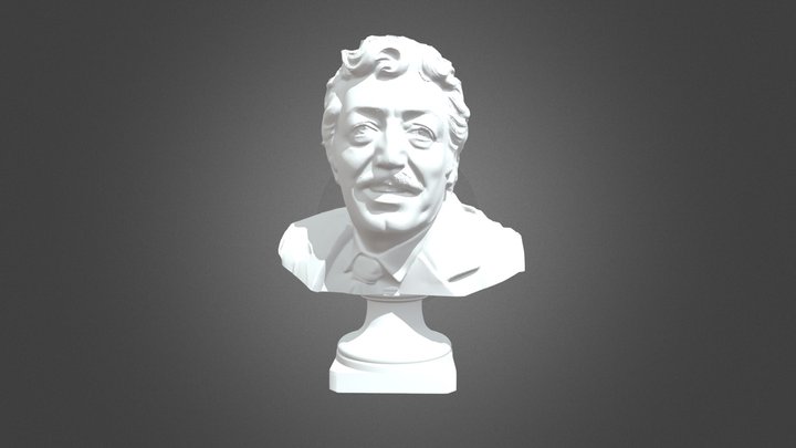 Müslüm Gürses Old Bust 3D Model