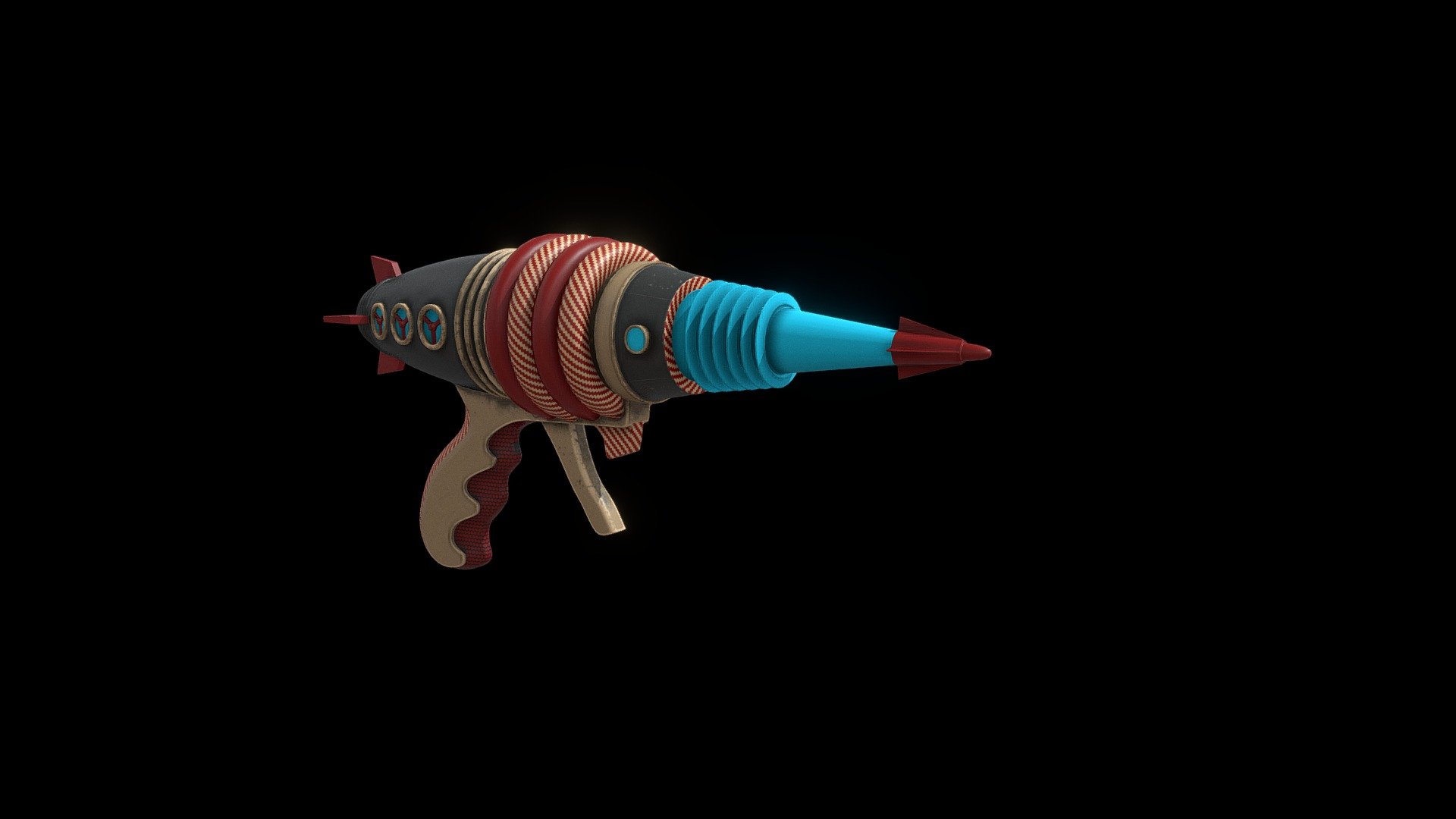 RetroGun - Download Free 3D model by Termi1 [a8446d2] - Sketchfab