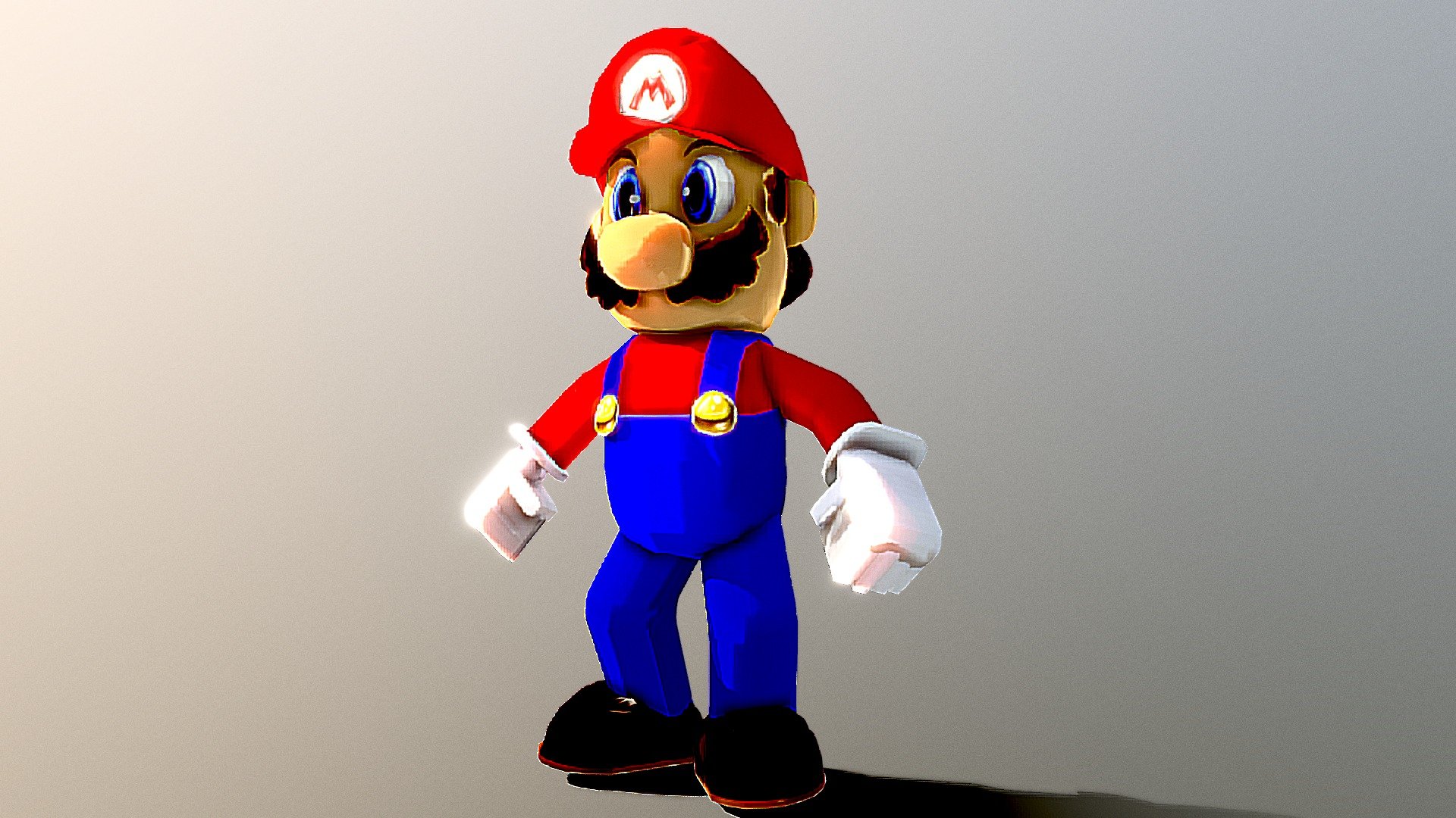 Mario 64 high poly - Download Free 3D model by VEHICLE BOI (@MATT64.-_)  [a8449c9]