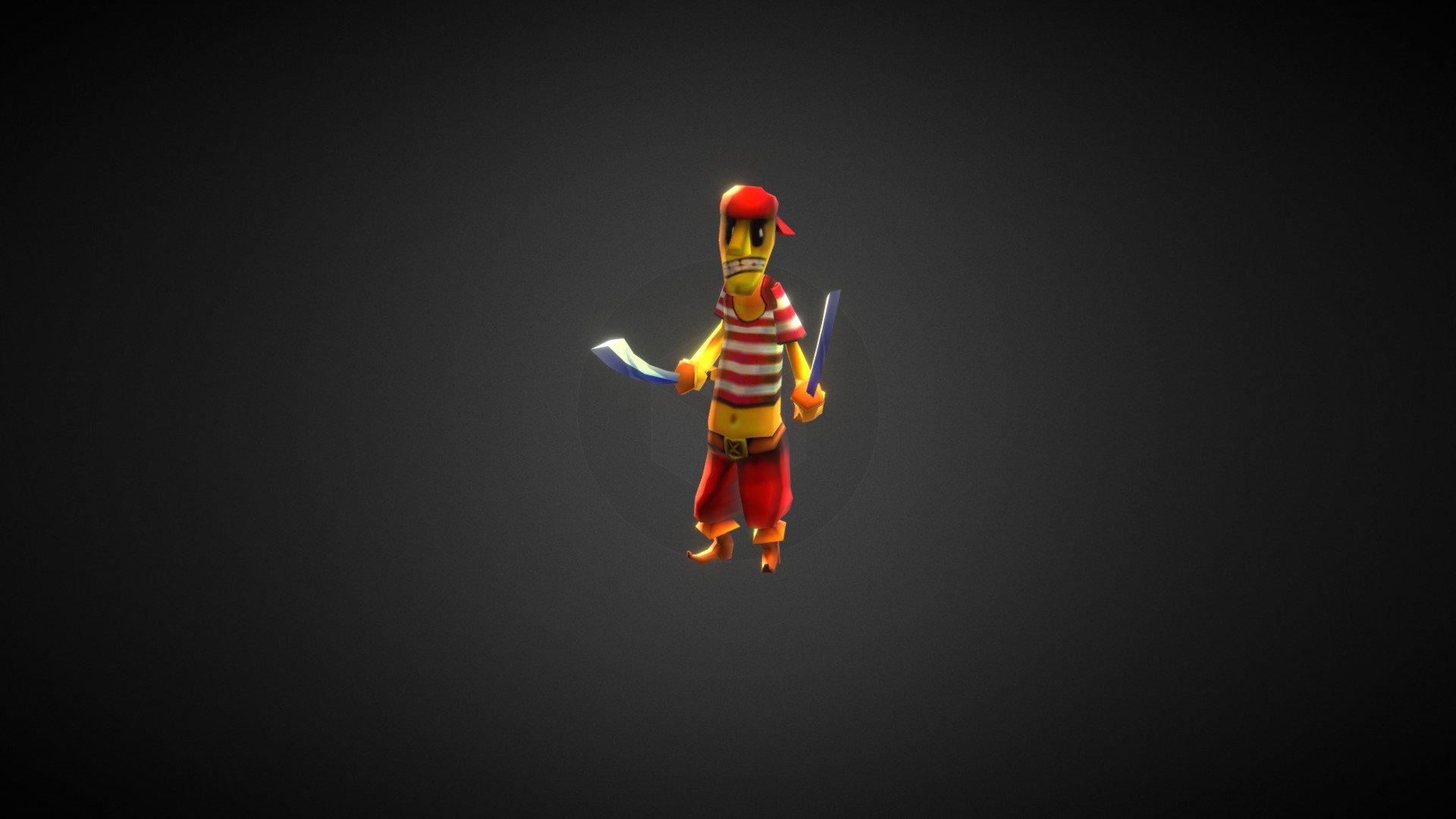 Lowpoly Pirat - Buy Royalty Free 3D model by Akseley [a844b04 ...