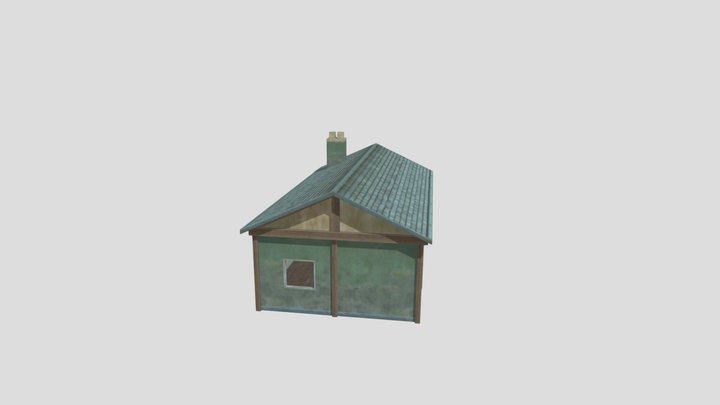 Free fire Green Hut 3D Model
