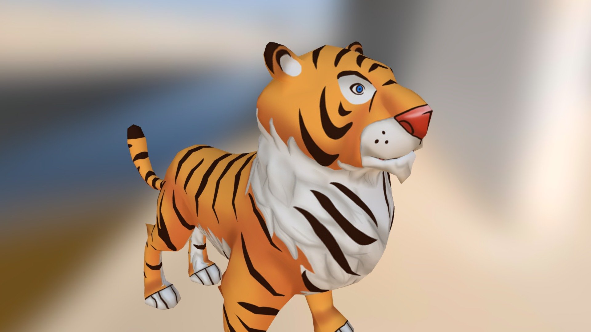 Tiger 3d Model Animated