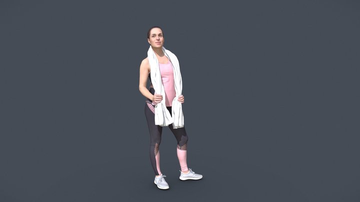 Juliette 10781 - Free Sport Girl 3D Model