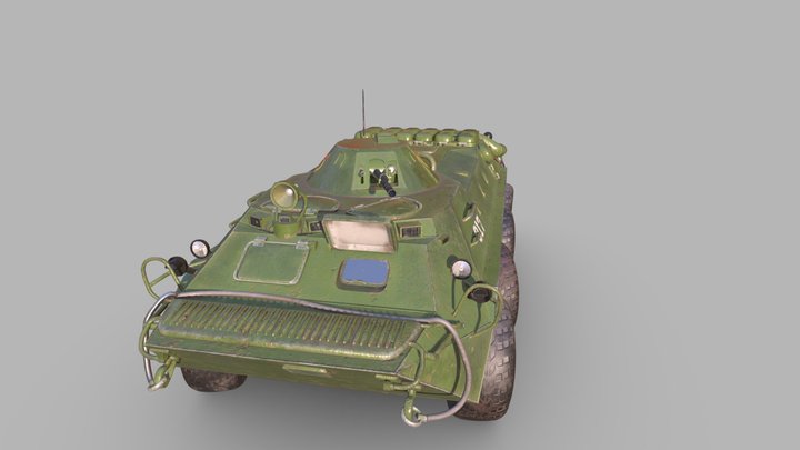 BTR-70 3D Model