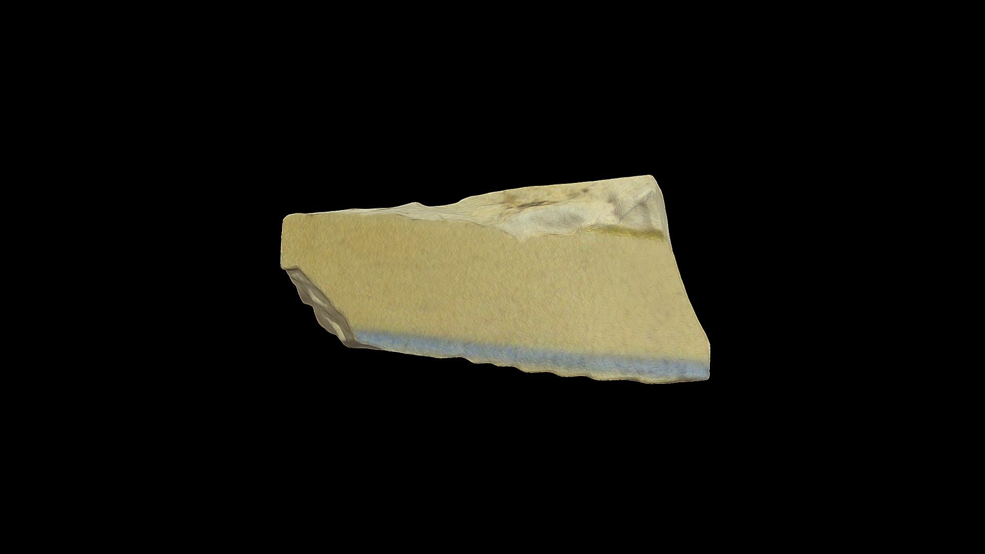 Blue Banded Yellow Ware Rim/Body Sherd - 3D model by MDOTarchaeology ...
