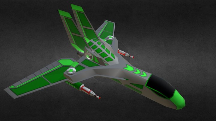 Strata XI Space Ship 3D Model