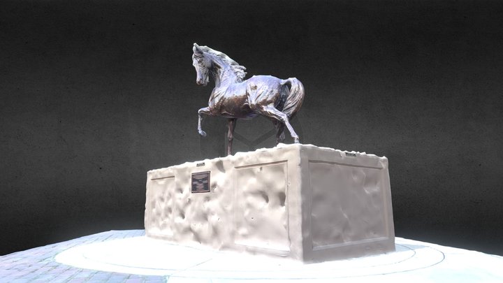 Horse Statue 3D Model