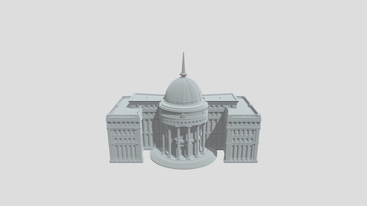 Azure Dome Capitol 3D Model