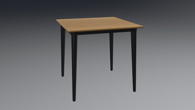Tisch Vie80x80 Ka G 4,3 3D Model