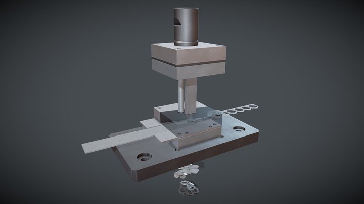 9. Štancanje limova 3D Model