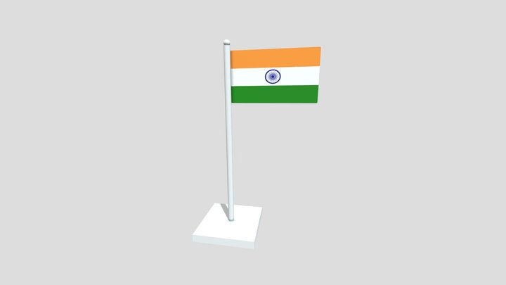 3D Indian Flag 3D Model