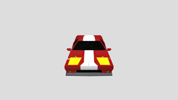 FordGT LowPoly 3D Model