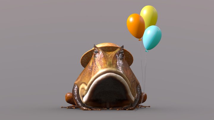 Balloon Toad 3D Model