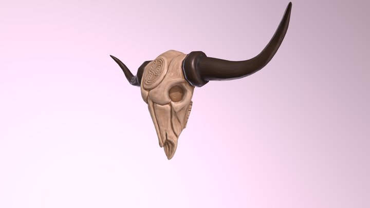 The skull of a bull 3D Model