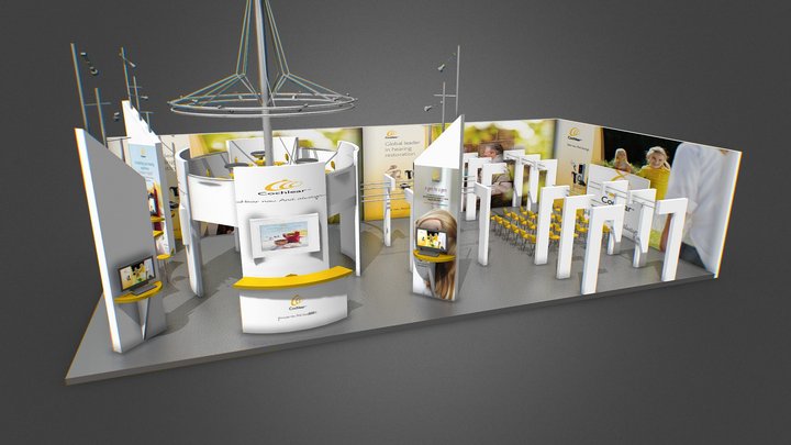 Cochlear Booth 3D Model