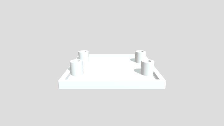 jääkaappi_oviLevy v1 3D Model
