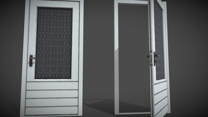 door metal white - 4MB – Modelo 3D gratuito STL