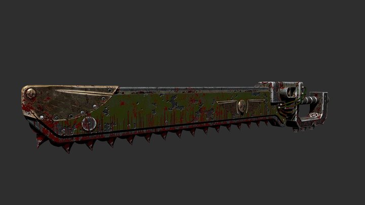 Warhammer 40k chain sword 3D Model