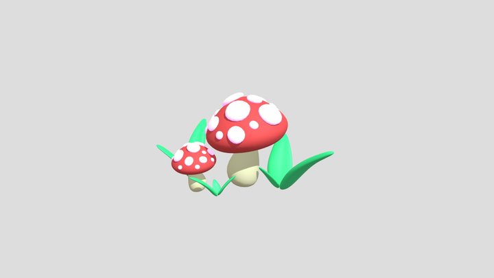 Mushrooms 3D Model