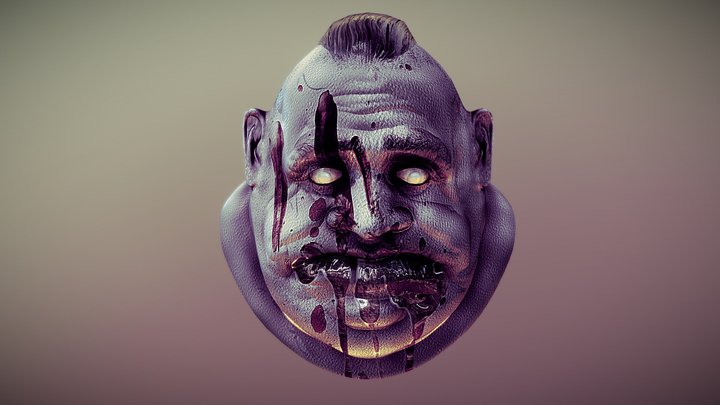 Zombie head 3D Model