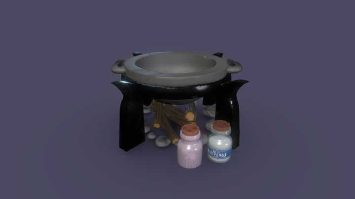 Cooking Place BoTW - Digital Sculpting 3D Model