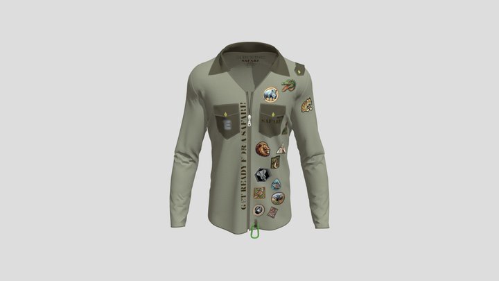 Safari Shirt 3D Model