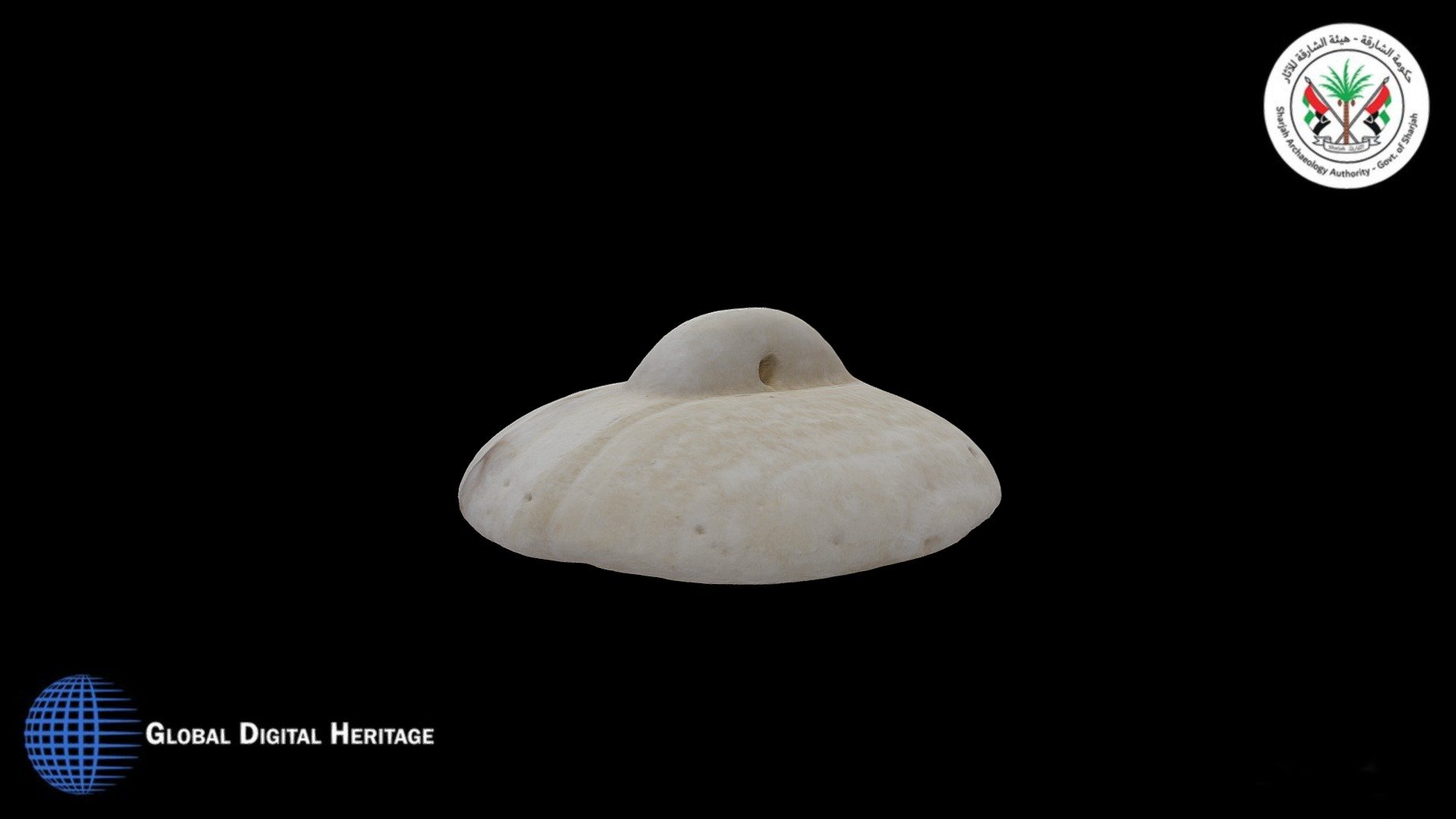 Pre-Islamic Alabaster Lid, Mleiha ML5, Sharah