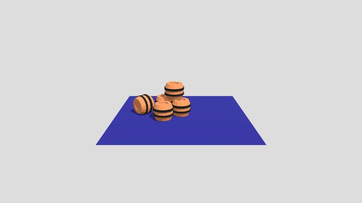 Low Poly Barrel