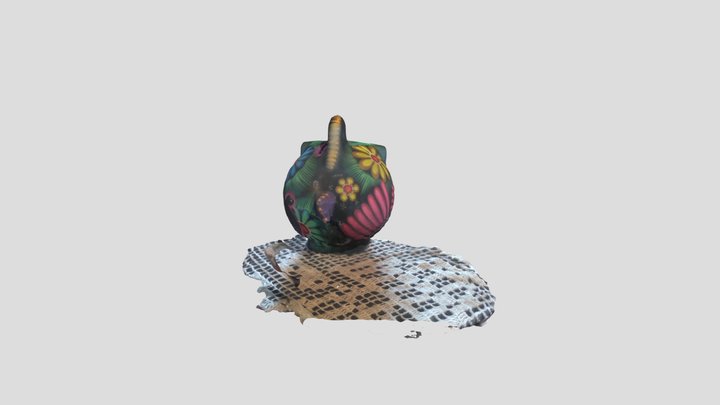 Mexican Piggybank - Colorful 3D Model